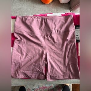 Yogalicious Biker Shorts w/pockets. Brand new with tags. Size XXL.